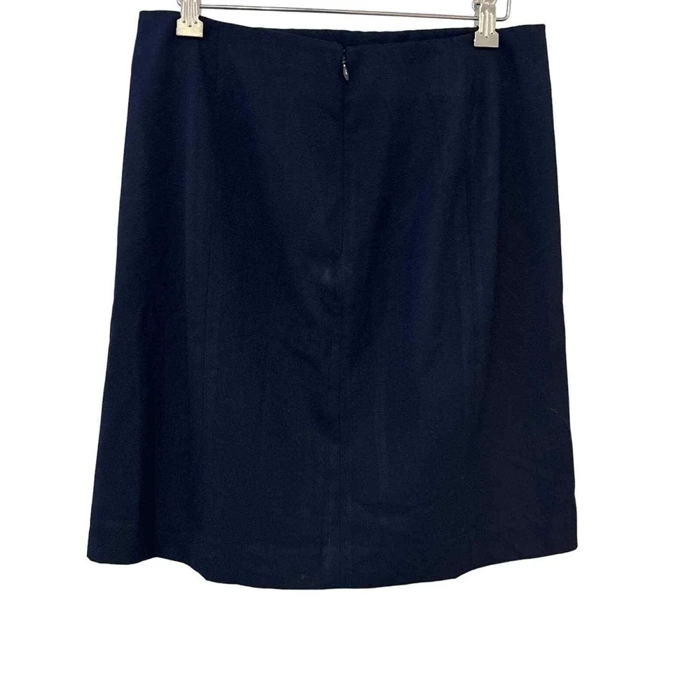 Banana Republic Navy Blue Double Breasted Button Front‎ Pencil Skirt Size 6